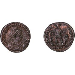 Moneda Imperio Romano Maiorina Valentiniano II 383-386 d.C.