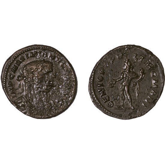 Moneda Imperio Romano Follis Maximiano 300-303 d.C. Moneda Imperio Romano Follis Maximiano 300-303 d.C.