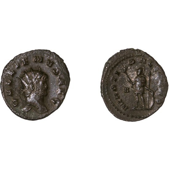 Moneda Imperio Romano Antoniniano Galieno 264-266 d.C.