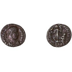 Moneda Imperio Romano ¼ de maiorina Constante 348-349 d.C. Moneda Imperio Romano ¼ de maiorina Constante 348-349 d.C.