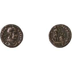 Moneda Imperio Romano ¼ de maiorina Constante 348-349 d.C. Moneda Imperio Romano ¼ de maiorina Constante 348-349 d.C.