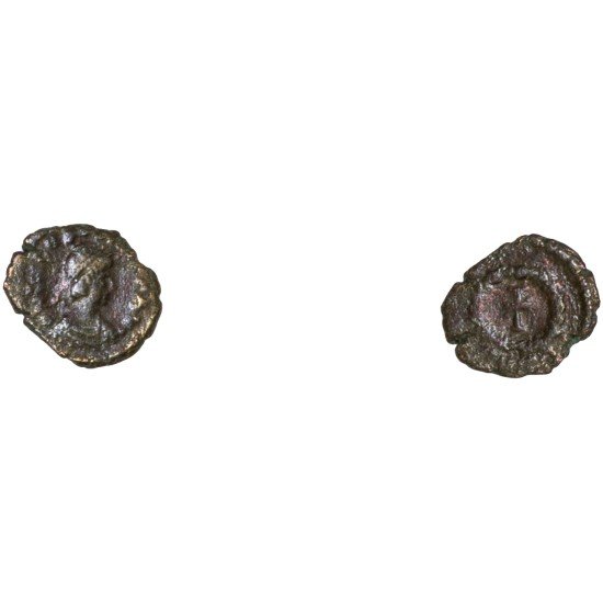 Moneda Imperio Romano Nummus Teodosio II 425-435 d.C. Moneda Imperio Romano Nummus Teodosio II 425-435 d.C.
