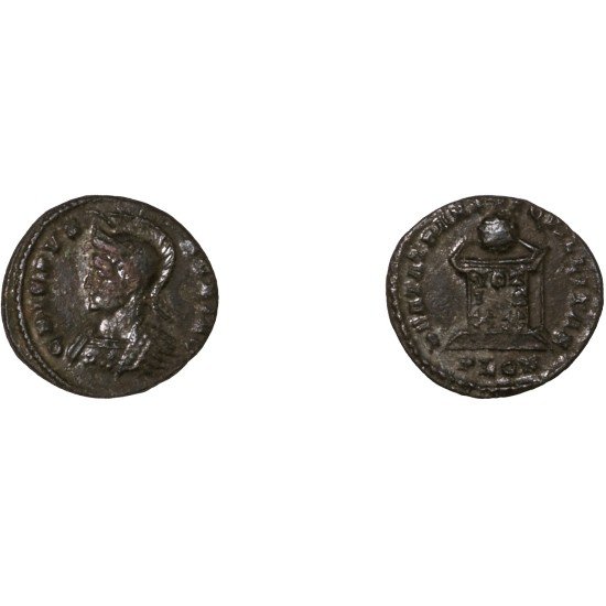 Moneda Imperio Romano Centenional Crispo 321-322 d.C. Moneda Imperio Romano Centenional Crispo 321-322 d.C.