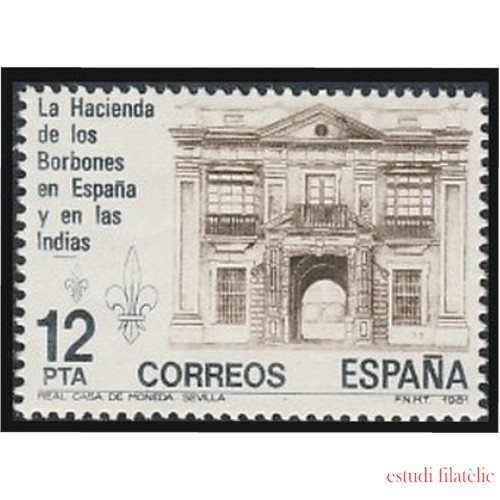 España Spain 2642 1981 La Hacienda de los Borbones en España y en las Indias MNH