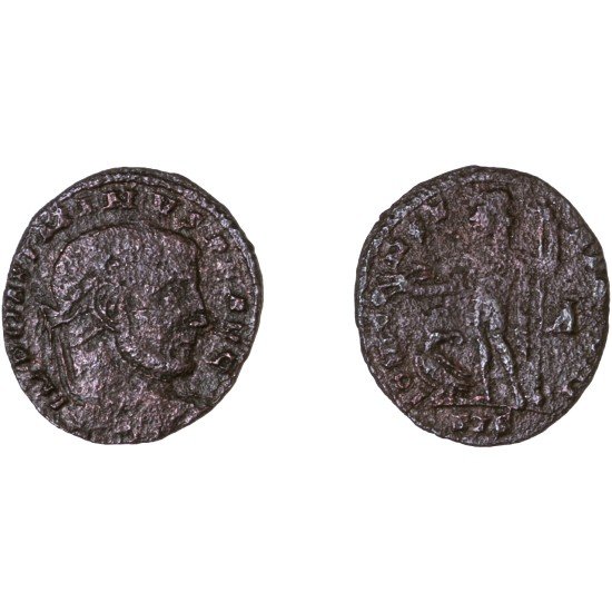 Moneda Imperio Romano Follis Maximino II 311 d.C.