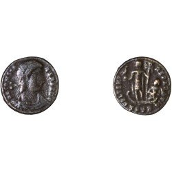 Moneda Imperio Romano ¼ de maiorina Constante 348-349 d.C. Moneda Imperio Romano ¼ de maiorina Constante 348-349 d.C.