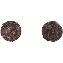 Moneda Imperio Romano Maiorina Constancio II 333-335 d.C.