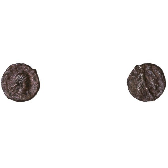 Moneda Imperio Romano Nummus Arcadio 388-395 d.C.