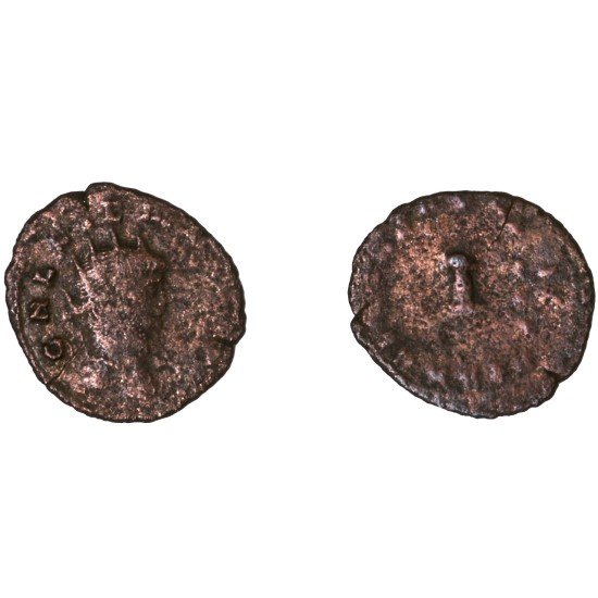 Moneda Imperio Romano Antoniniano Galieno 267-268 d.C. Moneda Imperio Romano Antoniniano Galieno 267-268 d.C.