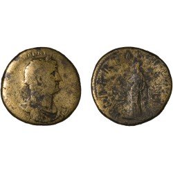 Moneda Imperio Romano Sestercio Adriano 120-121 d.C.