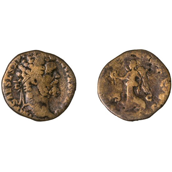 Moneda Imperio Romano Sestercio Septimio Severo 193 d.C.