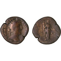 Moneda Imperio Romano Sestercio Cómodo 187 d.C.
