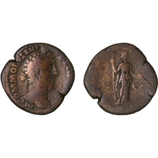 Moneda Imperio Romano Sestercio Cómodo 187 d.C. Moneda Imperio Romano Sestercio Cómodo 187 d.C.