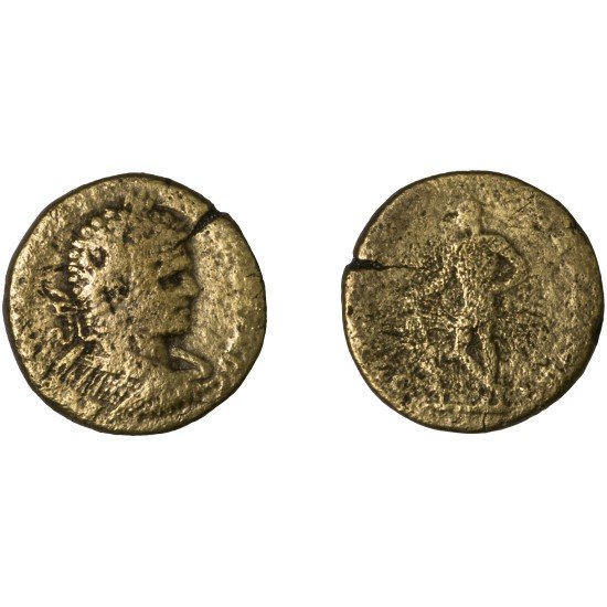 Moneda Imperio Romano Tetrassarion Caracalla 211-217 d.C.