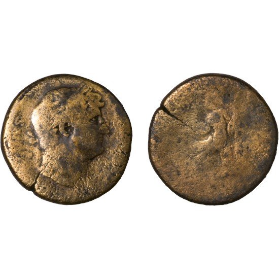 Moneda Imperio Romano Sestercio Adriano 127 d.C. Moneda Imperio Romano Sestercio Adriano 127 d.C.