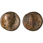 Moneda Imperio Romano Sestercio Adriano 126 d.C.