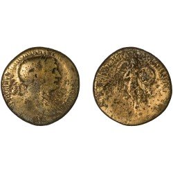 Moneda Imperio Romano Sestercio Trajano 106 d.C.