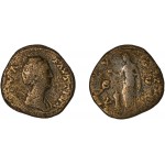Moneda Imperio Romano Sestercio Diva Faustina I 147-161 d.C.