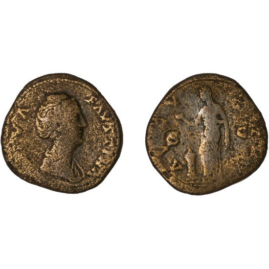 Moneda Imperio Romano Sestercio Diva Faustina I 147-161 d.C. Moneda Imperio Romano Sestercio Diva Faustina I 147-161 d.C.