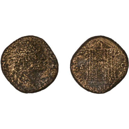 Moneda Imperio Romano Sestercio Antonino Pío 158-159 d.C. Moneda Imperio Romano Sestercio Antonino Pío 158-159 d.C.