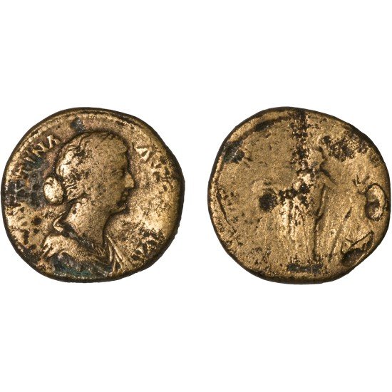 Moneda Imperio Romano Sestercio Faustina II 161-175 d.C. Moneda Imperio Romano Sestercio Faustina II 161-175 d.C.