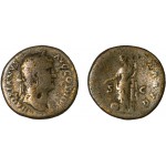 Moneda Imperio Romano Sestercio Adriano 135 d.C.