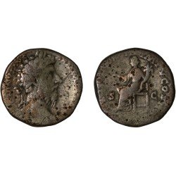 Moneda Imperio Romano Sestercio Marco Aurelio 169 d.C.