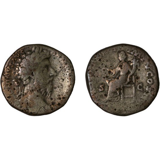 Moneda Imperio Romano Sestercio Marco Aurelio 169 d.C. Moneda Imperio Romano Sestercio Marco Aurelio 169 d.C.