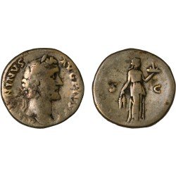 Moneda Imperio Romano Sestercio Antonino Pío 139 d.C.