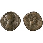 Moneda Imperio Romano Sestercio Lucilla 166 d.C.