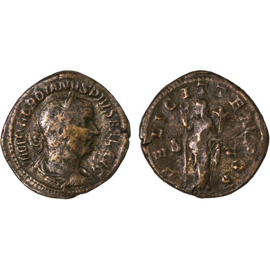 Moneda Imperio Romano Sestercio Gordiano III 243-244 d.C. Moneda Imperio Romano Sestercio Gordiano III 243-244 d.C.