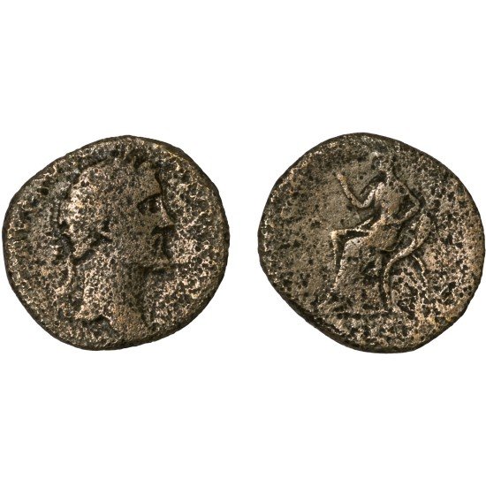 Moneda Imperio Romano Sestercio Antonino Pío 156-157 d.C. Moneda Imperio Romano Sestercio Antonino Pío 156-157 d.C.