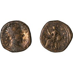 Moneda Imperio Romano Sestercio Marco Aurelio 172 d.C.