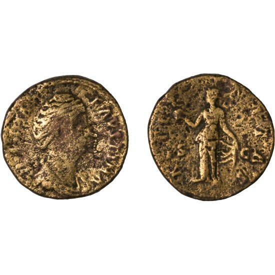 Moneda Imperio Romano Sestercio Diva Faustina I 147-161 d.C. Moneda Imperio Romano Sestercio Diva Faustina I 147-161 d.C.