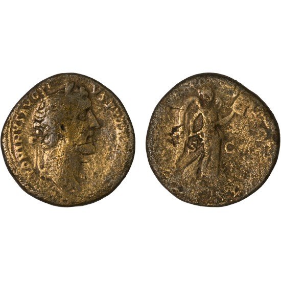 Moneda Imperio Romano Sestercio Antonino Pío 143 d.C. Moneda Imperio Romano Sestercio Antonino Pío 143 d.C.