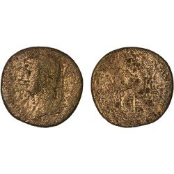 Moneda Imperio Romano Sestercio Adriano 131 d.C.
