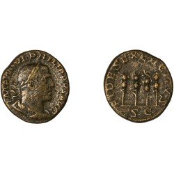 Moneda Imperio Romano Sestercio Filipo I 249 d.C. Moneda Imperio Romano Sestercio Filipo I 249 d.C.