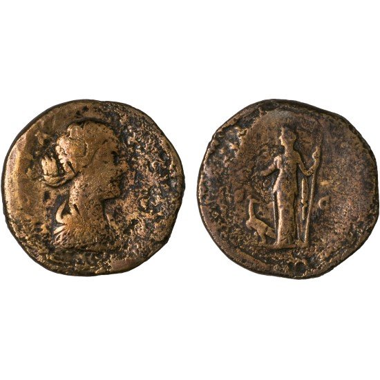 Moneda Imperio Romano Sestercio Lucilla 166-169 d.C. Moneda Imperio Romano Sestercio Lucilla 166-169 d.C.