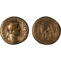 Moneda Imperio Romano Sestercio Lucio Vero 165 d.C. Moneda Imperio Romano Sestercio Lucio Vero 165 d.C.