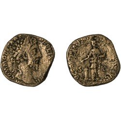 Moneda Imperio Romano Sestercio Cómodo 187 d.C.