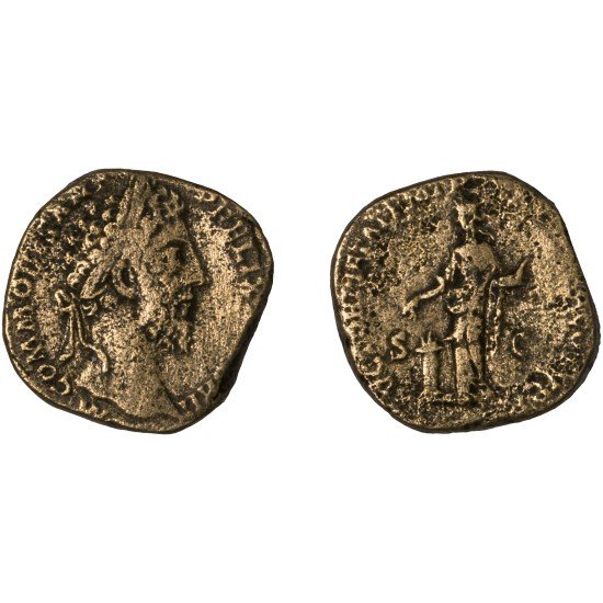 Moneda Imperio Romano Sestercio Cómodo 187 d.C. Moneda Imperio Romano Sestercio Cómodo 187 d.C.