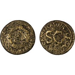 Moneda Imperio Romano Sestercio Augusto 16 a.C. Moneda Imperio Romano Sestercio Augusto 16 a.C.
