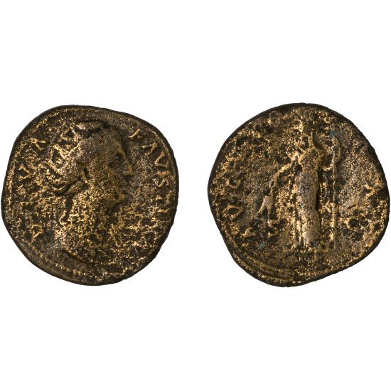 Moneda Imperio Romano Sestercio Diva Faustina I 147-161 d.C. Moneda Imperio Romano Sestercio Diva Faustina I 147-161 d.C.