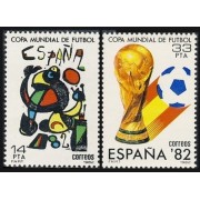 España Spain 2644/45 1982 Mundial de Fútbol España 82 MNH