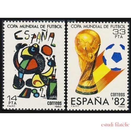 España Spain 2644/45 1982 Mundial de Fútbol España 82 MNH