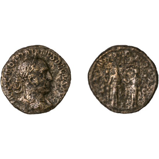 Moneda Imperio Romano Sestercio Trajano Decio 250-251 d.C.