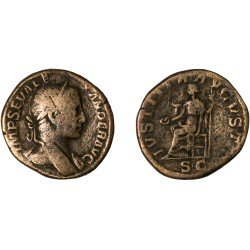 Moneda Imperio Romano Sestercio Alejandro Severo 230 d.C. Moneda Imperio Romano Sestercio Alejandro Severo 230 d.C.