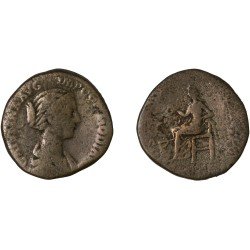 Moneda Imperio Romano Sestercio Crispina 178-180 d.C.