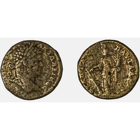 Moneda Imperio Romano Tetrassarion Caracalla 211-217