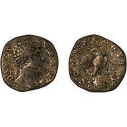 Moneda Imperio Romano Sestercio Divo Lucio Vero 169 d.C.